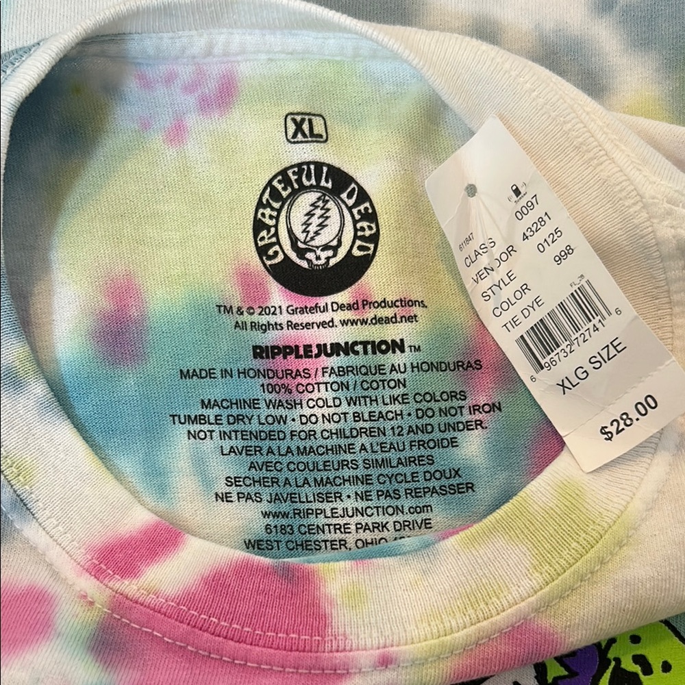 Ripple Junction Grateful Dead tie-dye - Picture 2 of 3